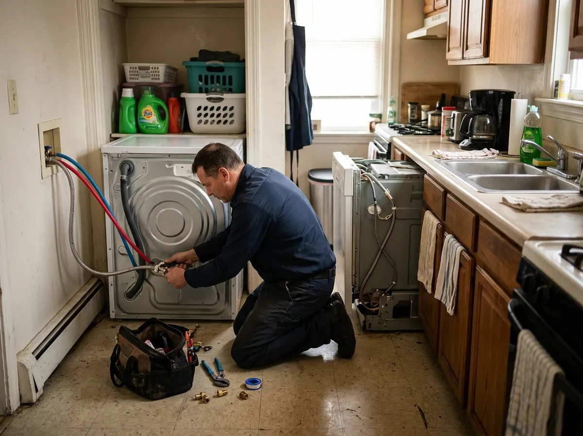 Dishwasher, Washing Machine & Ice Maker Hookups in Kearny, NJ