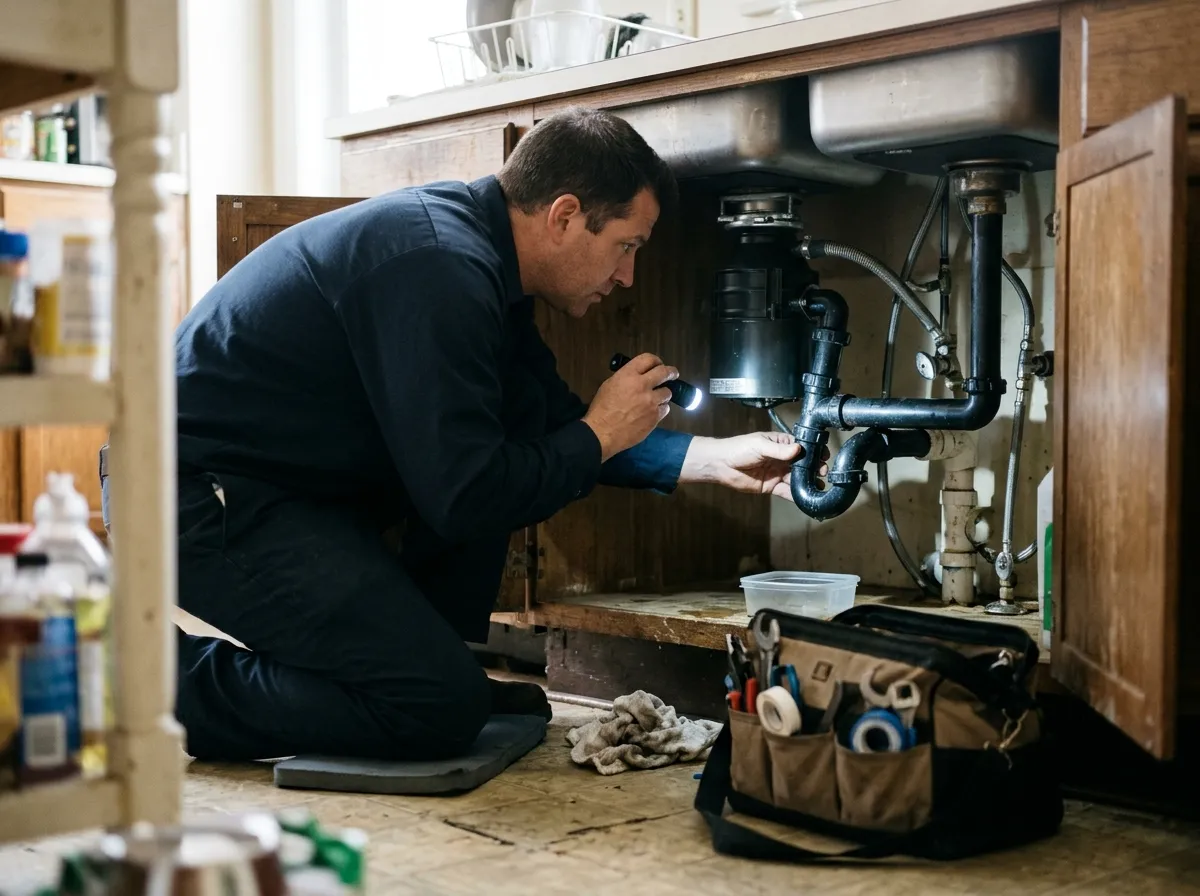Our garbage disposal repair & installation process, from assessment to final test