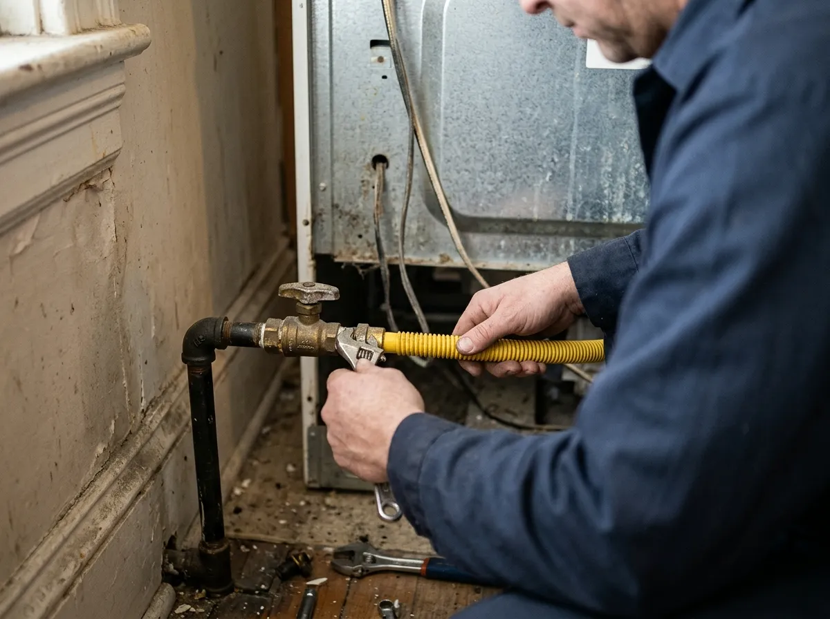 Our plumbers handling gas line installation & repair