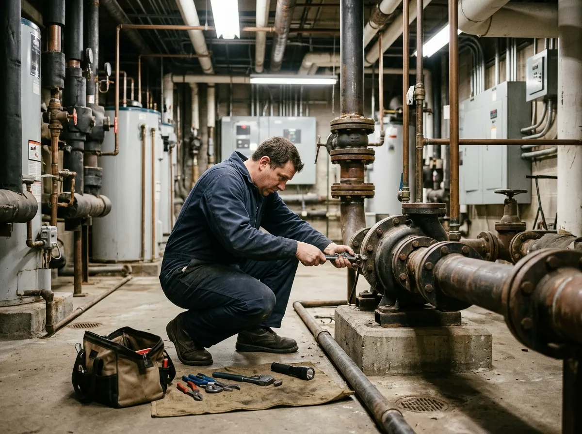 Our commercial plumbing process, from scheduling to final test
