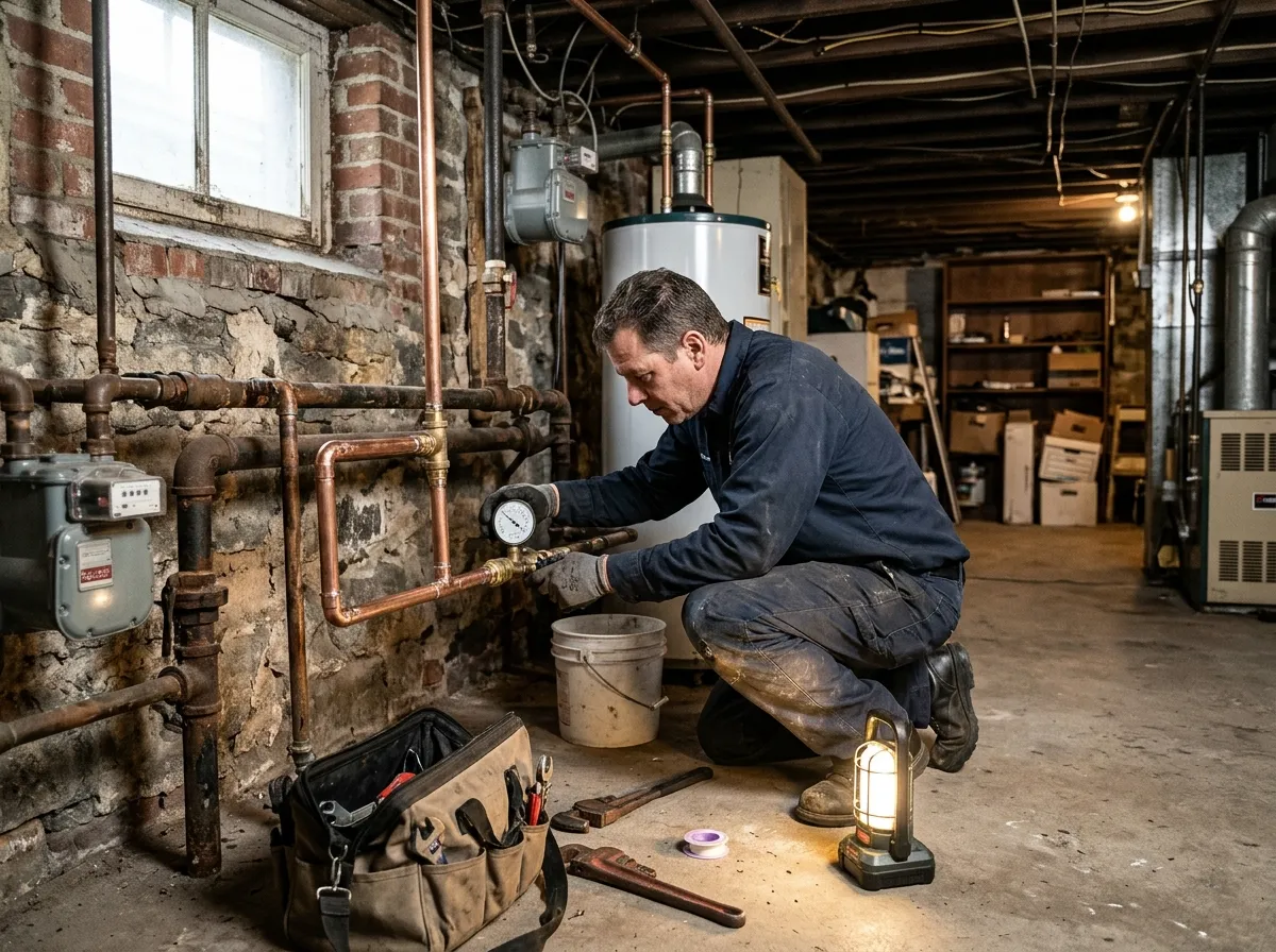 Our plumbing process in Kearny East, from dispatch to final test