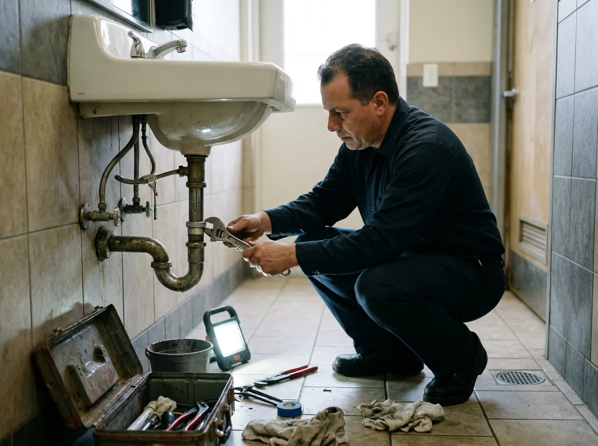 Our plumbers at work in Kearny Uplands