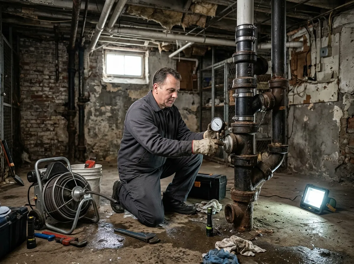 Our plumbing process in Kearny West, from dispatch to final test