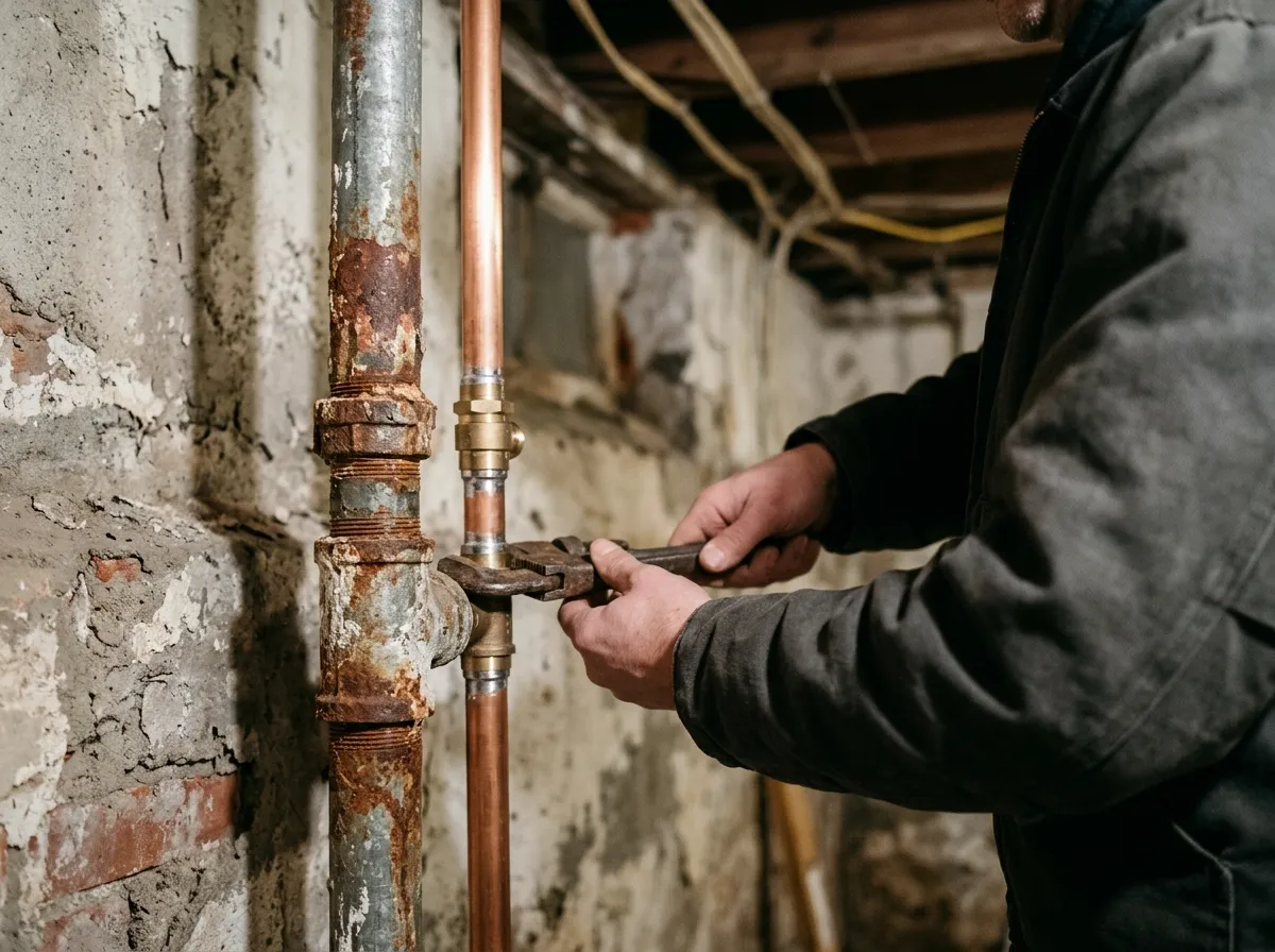 Our plumbers handling repiping (whole-house & whole-building)
