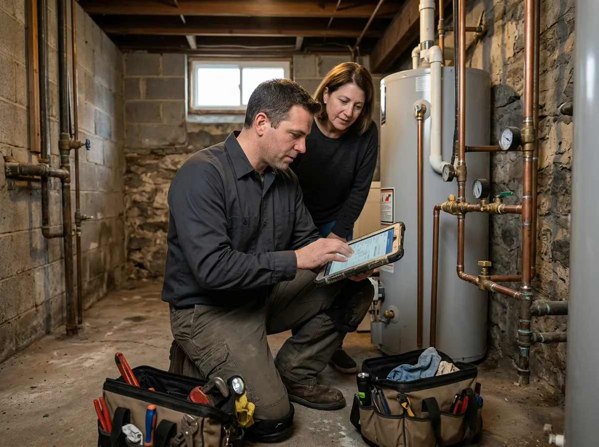 Our property management & multi-family plumbing process, from assessment to final test
