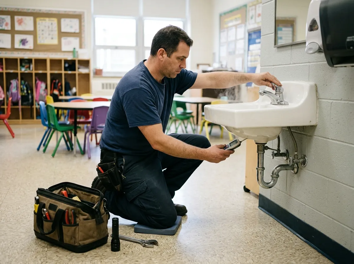 Our commercial plumbing process, from scheduling to final test
