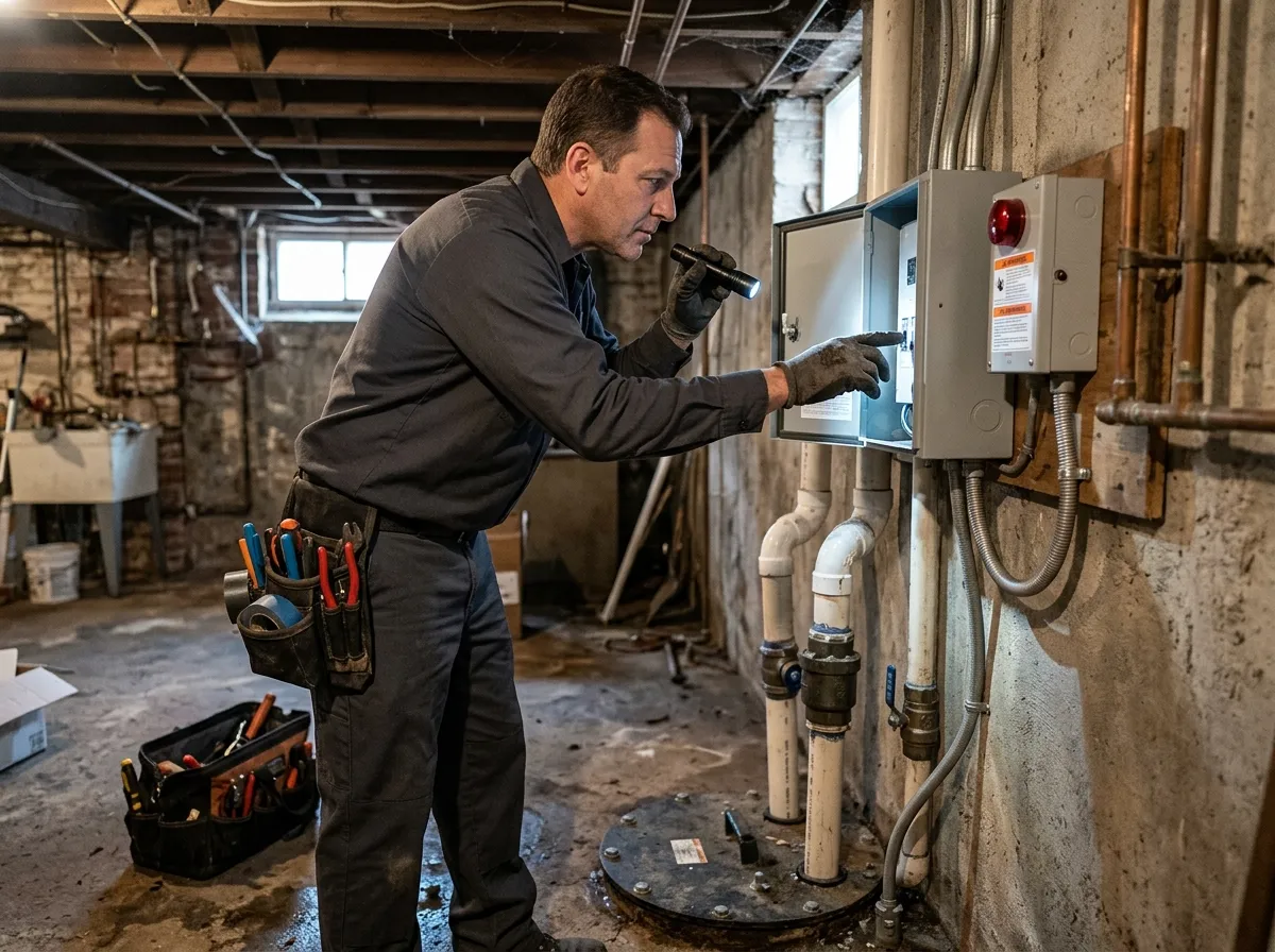 Our sewage ejector pump installation & repair process, from assessment to final test
