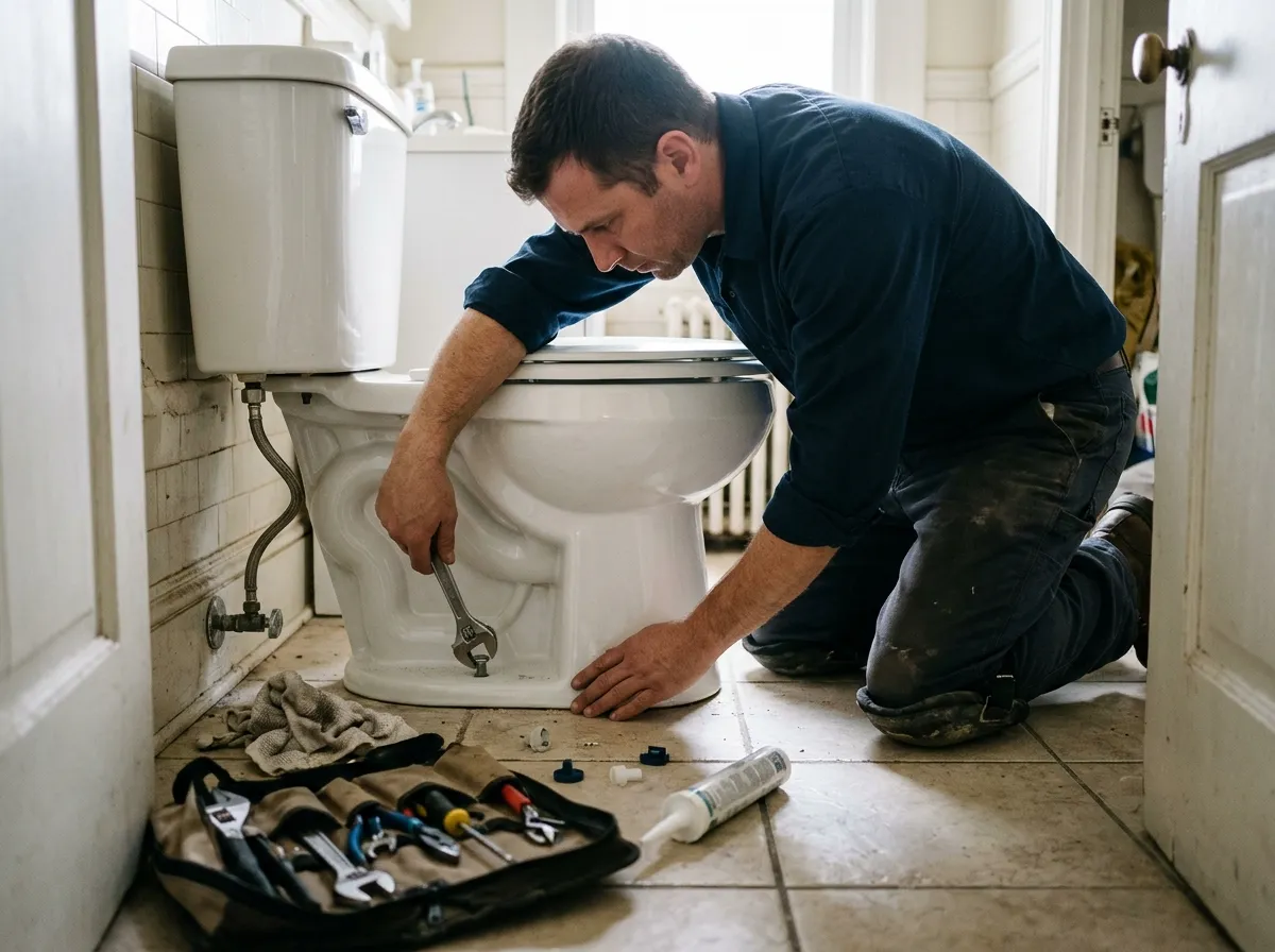 Our toilet repair & installation process, from assessment to final test