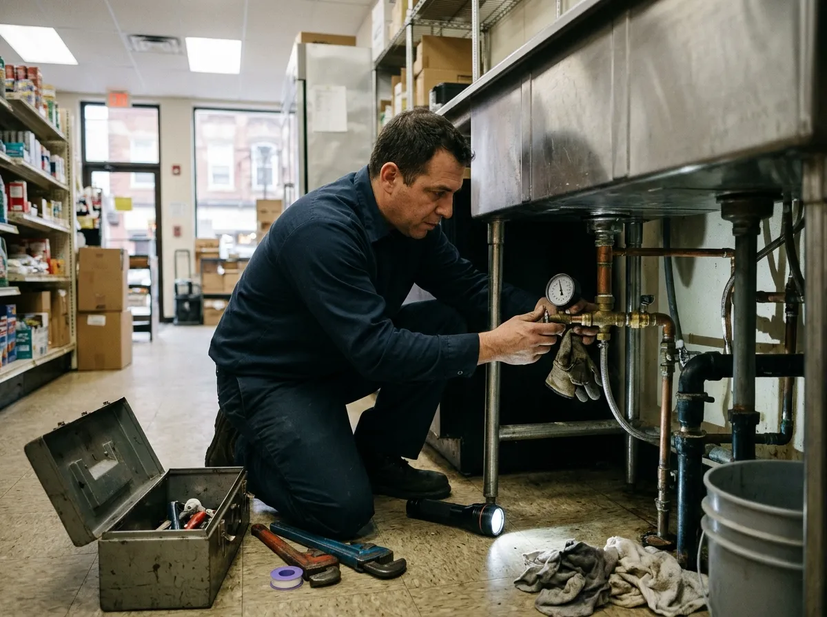 Our plumbing process in Town Center, from dispatch to final test